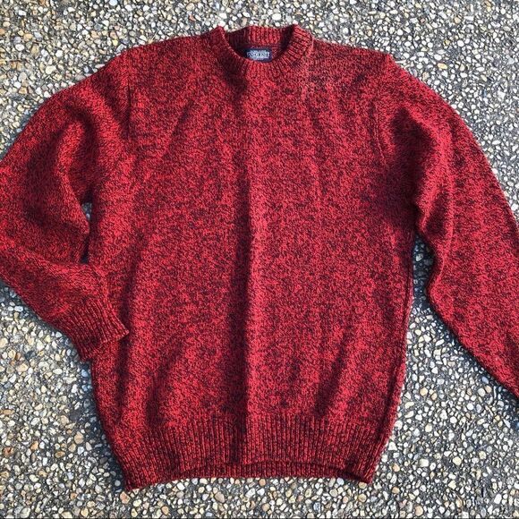 vintage 1980’s 1990’s Lands’ End rag wool sweater - Picture 1 of 4
